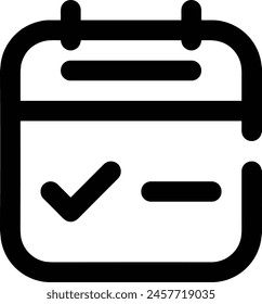 Símbolo de Vector de calendario Imagen
