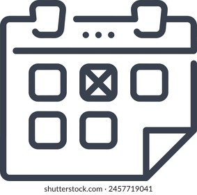 Calendar icon symbol vector image