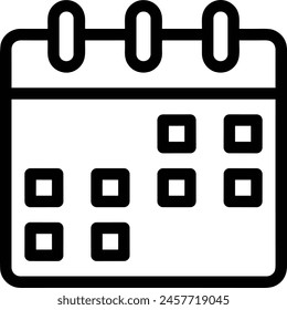 Calendar icon symbol vector image
