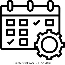 Calendar icon symbol vector image