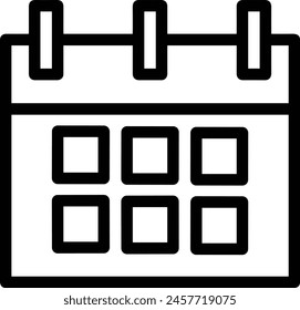 Calendar icon symbol vector image
