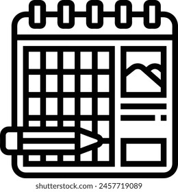 Calendar icon symbol vector image