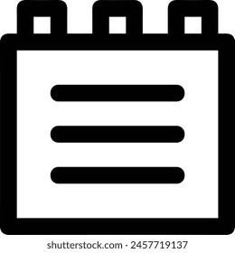 Símbolo de Vector de calendario Imagen