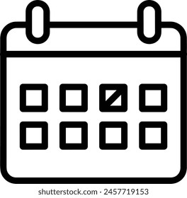 Símbolo de Vector de calendario Imagen