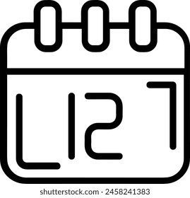 Símbolo de Vector de calendario Imagen