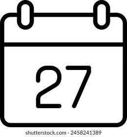 Calendar icon symbol vector image