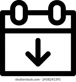 Calendar icon symbol vector image