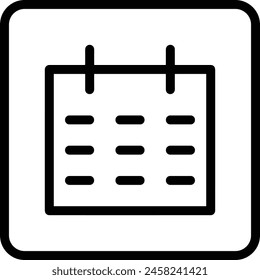 Calendar icon symbol vector image