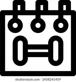 Calendar icon symbol vector image