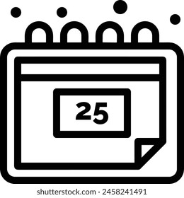 Símbolo de Vector de calendario Imagen