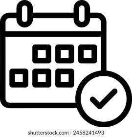 Calendar icon symbol vector image