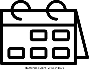 Calendar icon symbol vector image