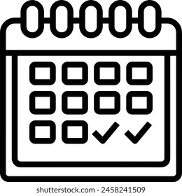 Bild Vektorgrafik Kalendersymbol