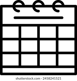 Calendar icon symbol vector image
