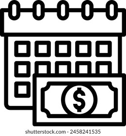 Calendar icon symbol vector image