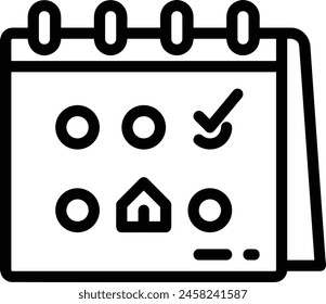Símbolo de Vector de calendario Imagen