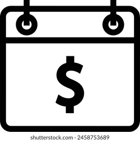 Calendar icon symbol vector image