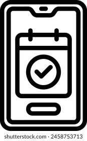 Símbolo de Vector de calendario Imagen