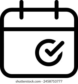 Calendar icon symbol vector image