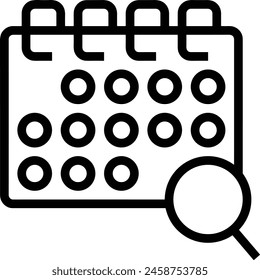 Calendar icon symbol vector image