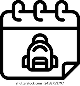 Calendar icon symbol vector image