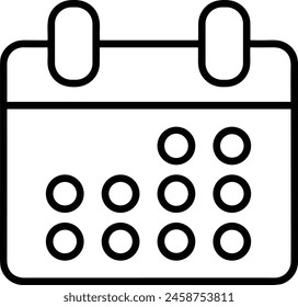 Calendar icon symbol vector image