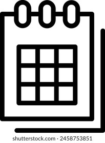 Calendar icon symbol vector image