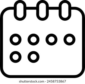 Calendar icon symbol vector image