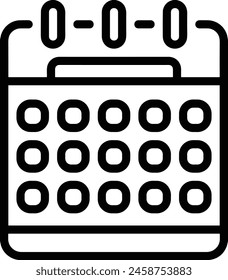 Calendar icon symbol vector image