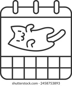Símbolo de Vector de calendario Imagen