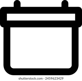 Calendar icon symbol vector image