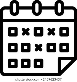 Calendar icon symbol vector image