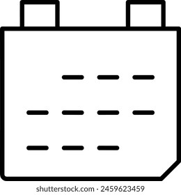 Símbolo de Vector de calendario Imagen