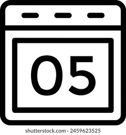 Calendar icon symbol vector image