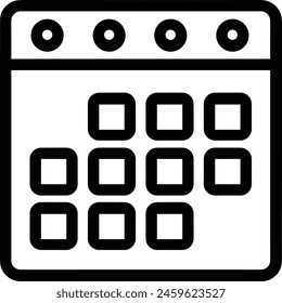 Calendar icon symbol vector image