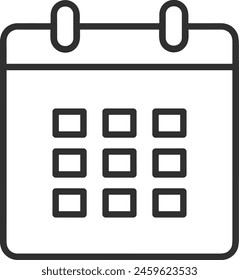 Calendar icon symbol vector image