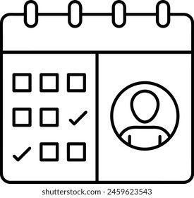 Calendar icon symbol vector image