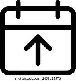 Calendar icon symbol vector image