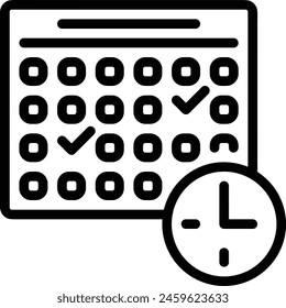 Símbolo de Vector de calendario Imagen