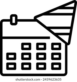Calendar icon symbol vector image