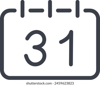Calendar icon symbol vector image
