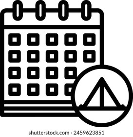 Símbolo de Vector de calendario Imagen