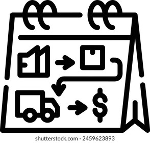 Calendar icon symbol vector image