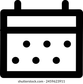 Símbolo de Vector de calendario Imagen