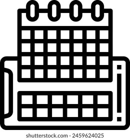 Calendar icon symbol vector image