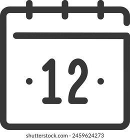 Calendar icon symbol vector image