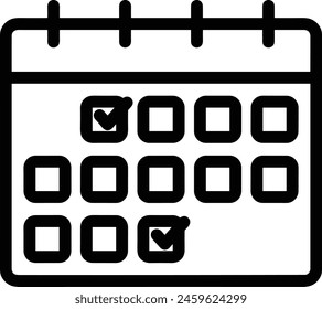 Calendar icon symbol vector image