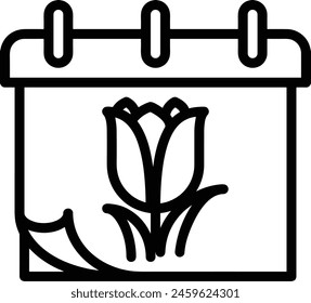 Símbolo de Vector de calendario Imagen