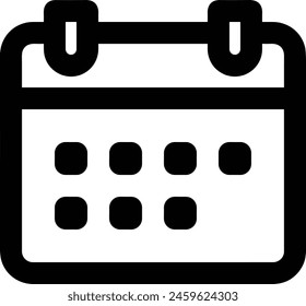 Calendar icon symbol vector image