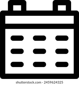 Símbolo de Vector de calendario Imagen